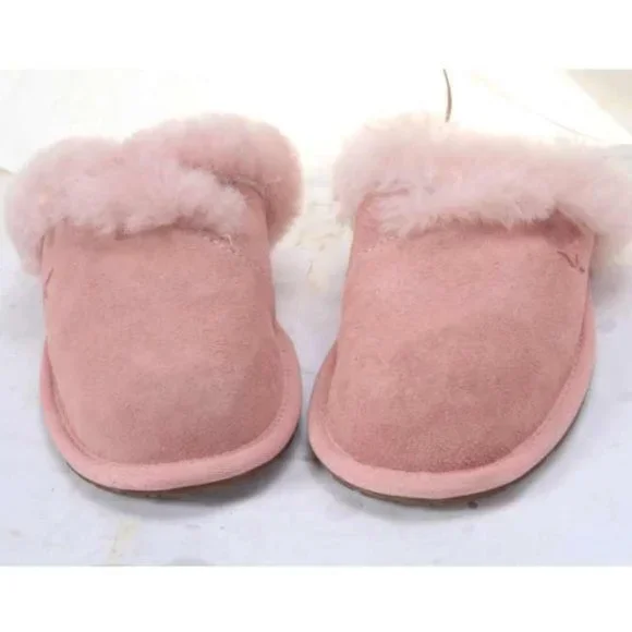 NWOB KOOLABURRA BY UGG MILO slippers slip on slide suede womens shoes pink 6 - Picture 3 of 14